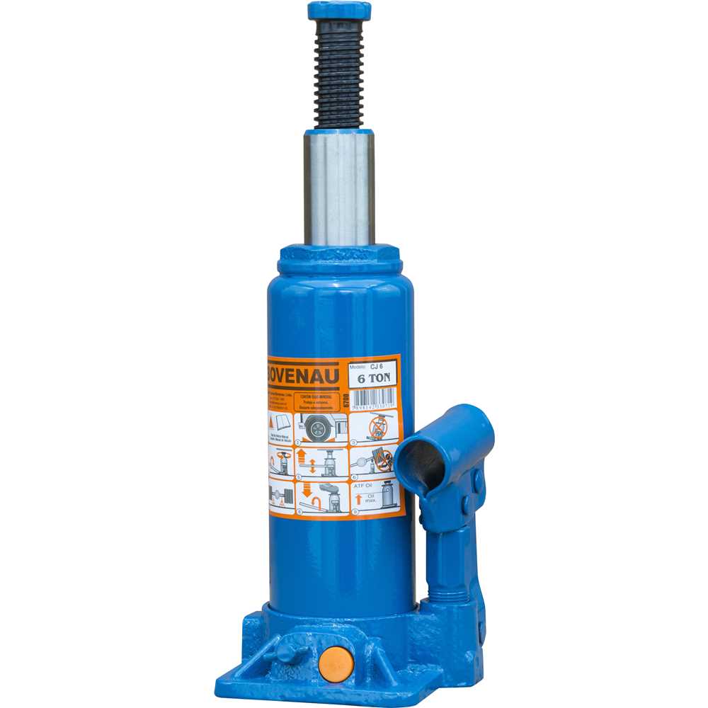 Macaco hidráulico tipo garrafa 6 toneladas (6 tf) CJ-6 6700