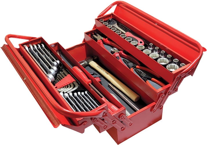 Caixa com ferramentas 64 peças 3301633 - GEDORE RED - Ferramentas