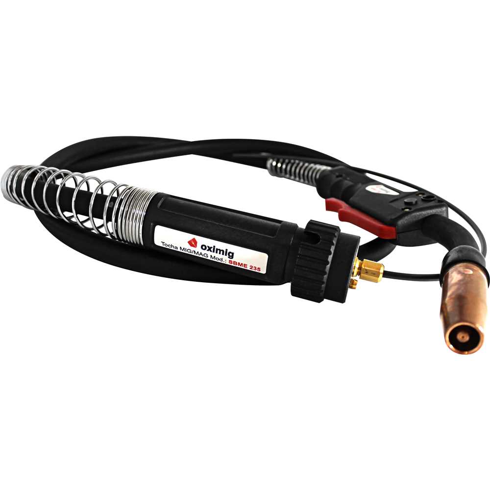Tocha Mig 210A SBME235 Euro Conector 225 Alumínio - Oximig