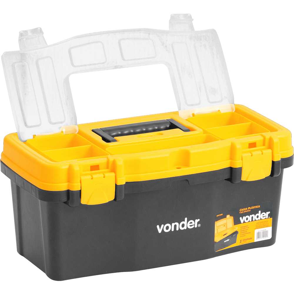 Caixa Plástica 405x200x180mm CPV 0405 - VONDER - Ferramentas Gerais