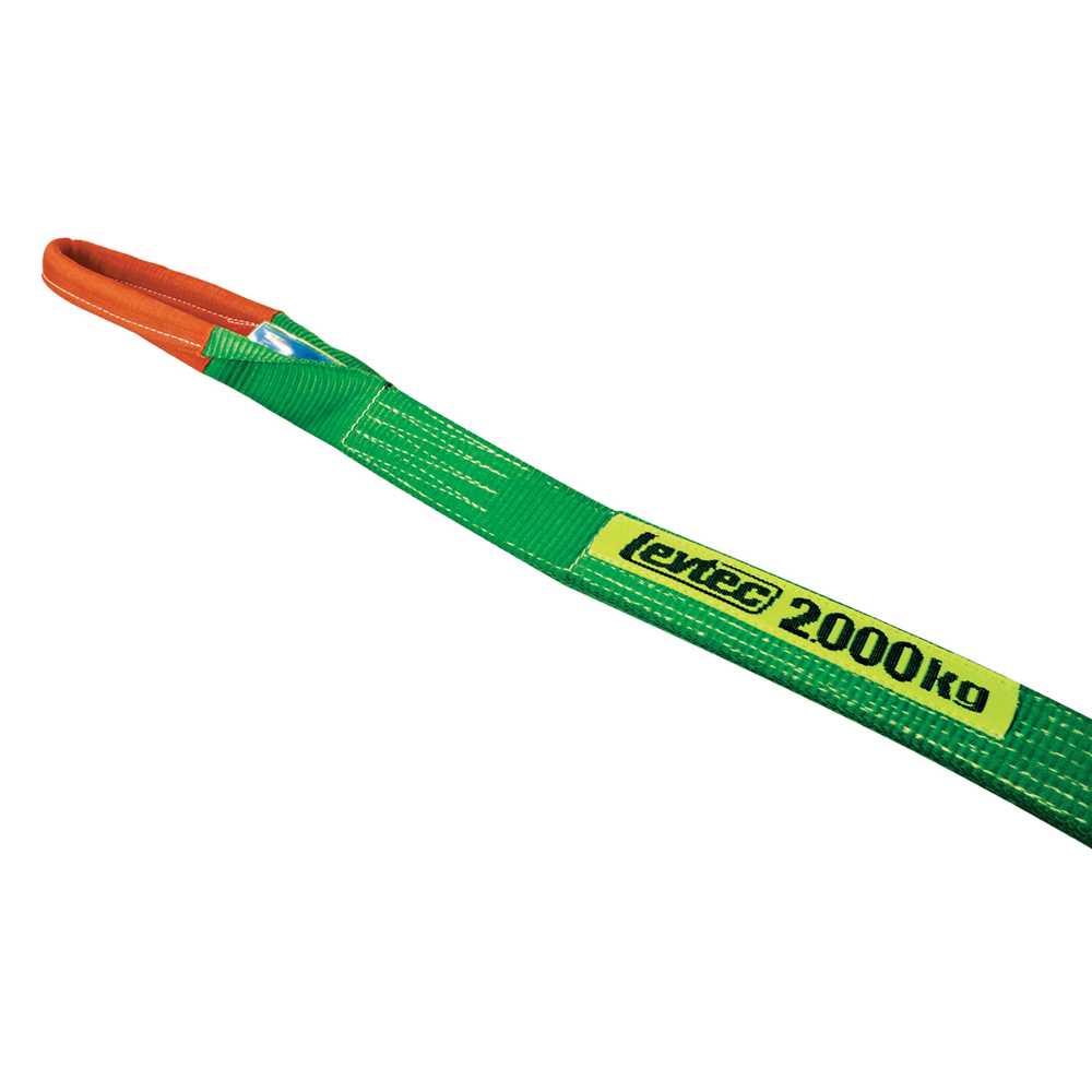 Cinta Poliéster Sling 2,0M 2,0T Vertical FS 7:1 Verde - Levtec