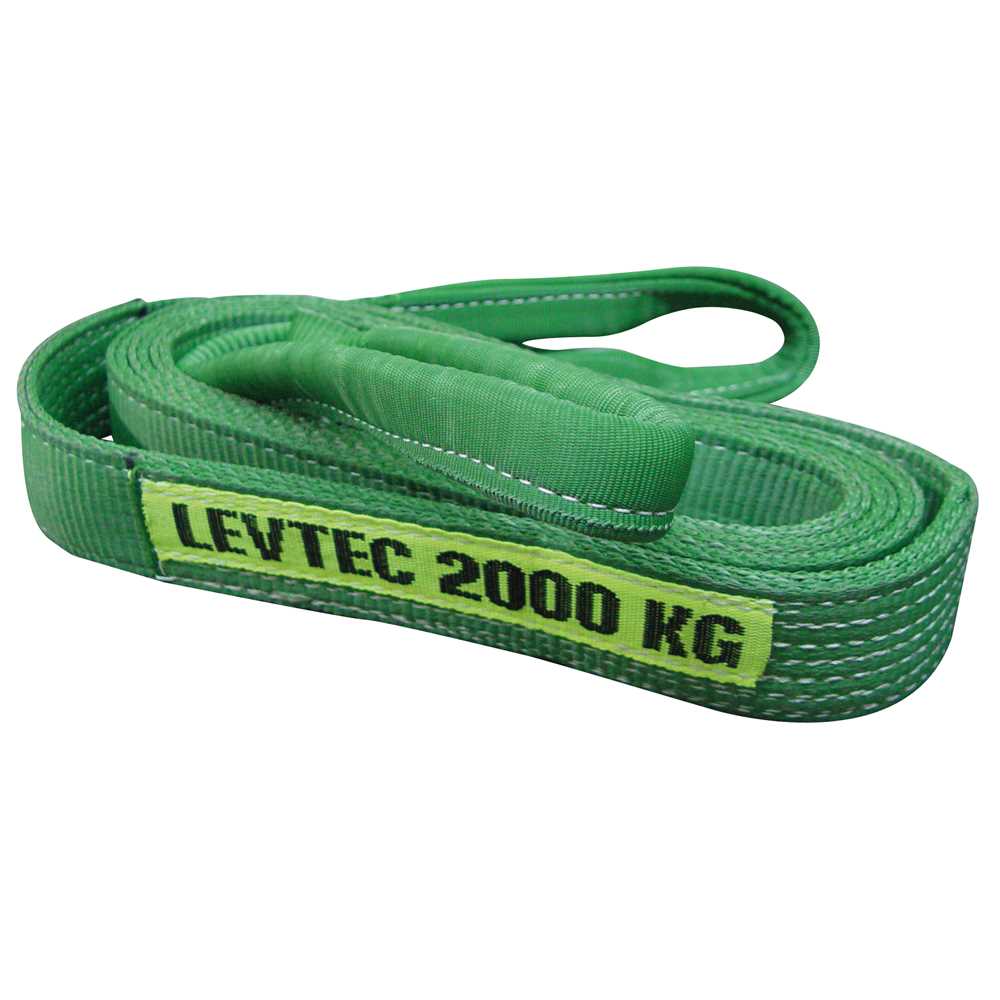 Cinta Poliéster Sling 2,0M 2,0T Vertical FS 7:1 Verde - Levtec