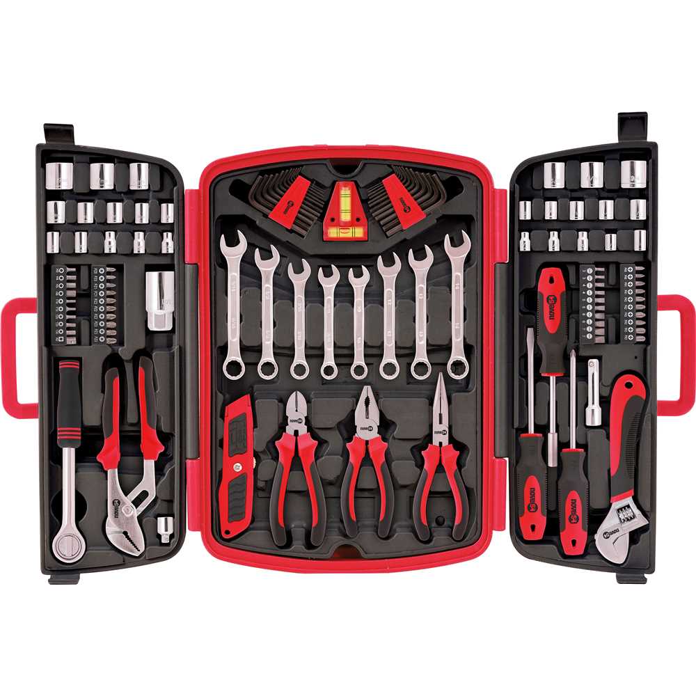 Jogo de Ferramentas 113 Peças KF 001 com Maleta Plástica - NOVE54