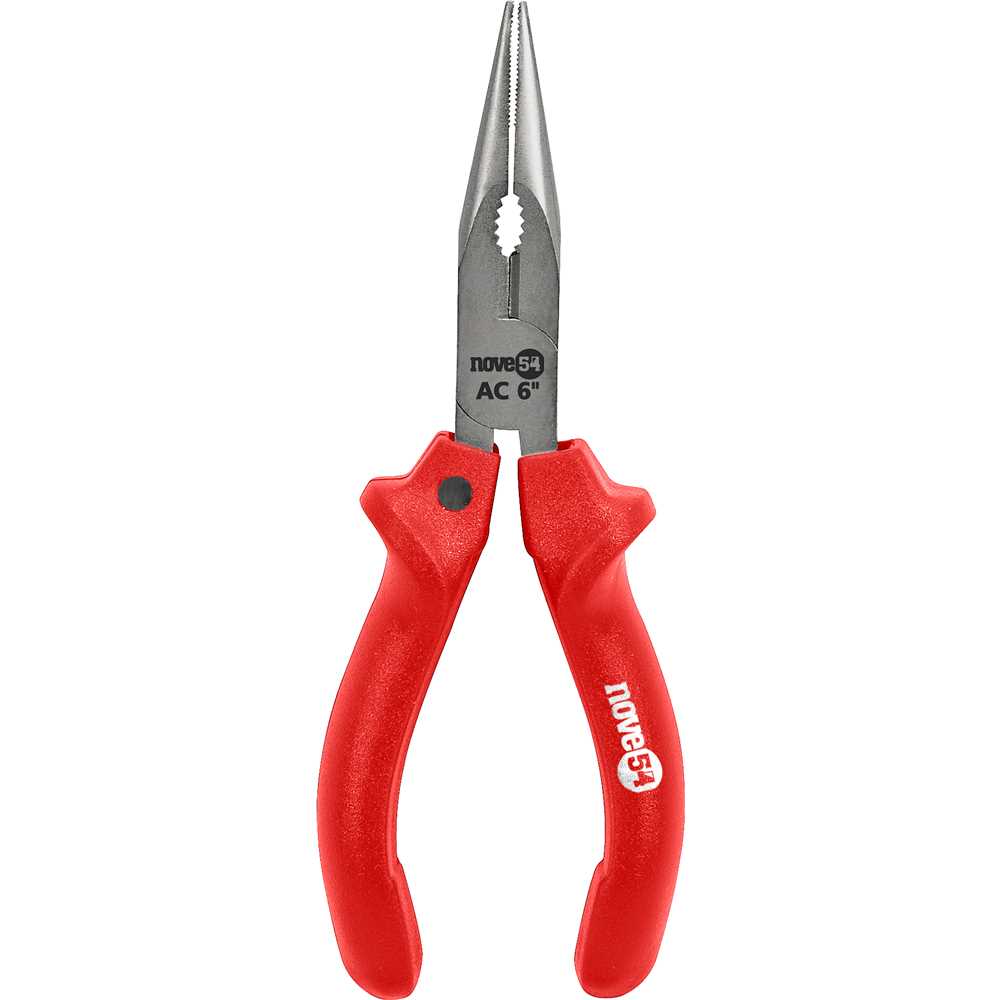 Alicate bico meia cana reto 6