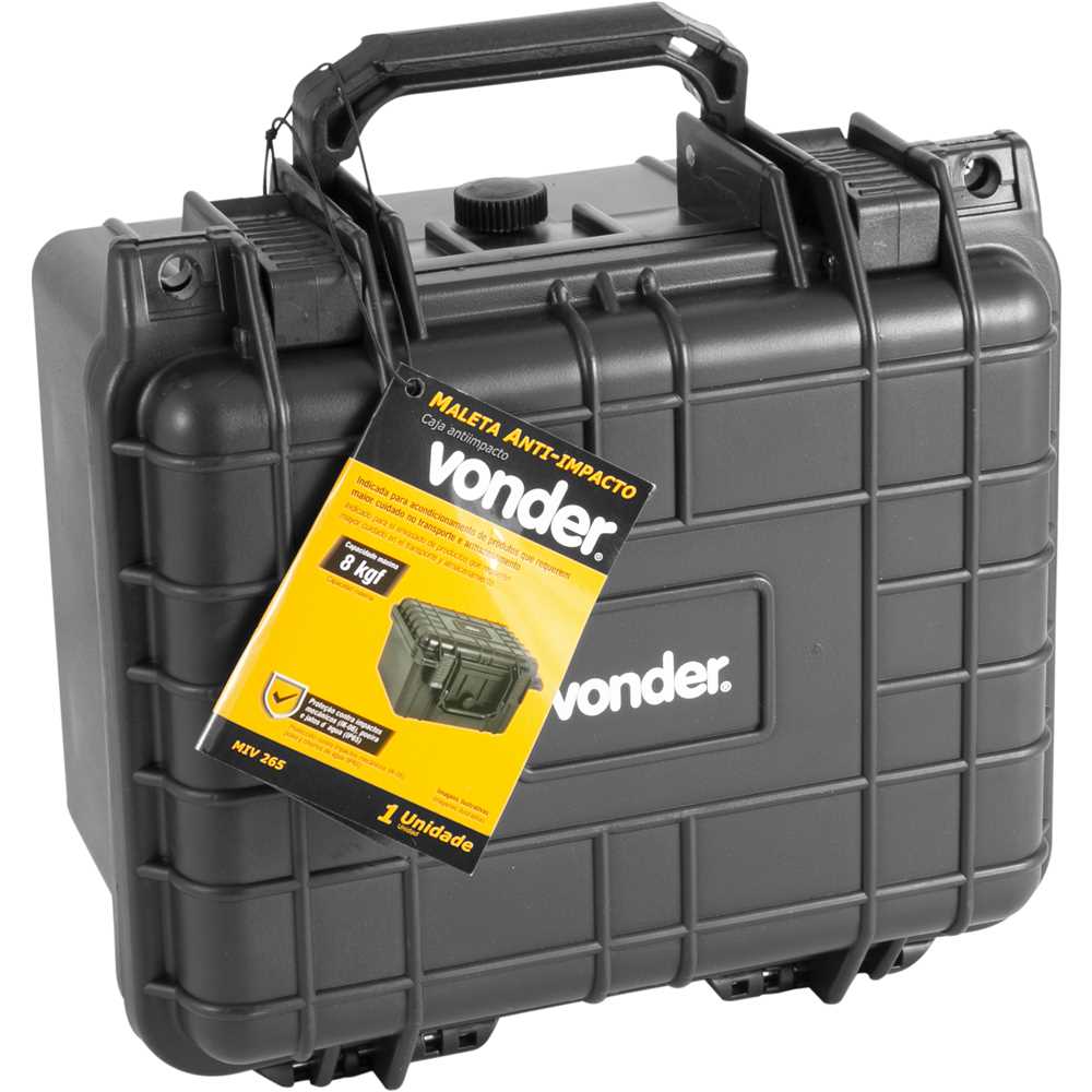 Maleta Anti-Impacto MIV265 26,5x24,5x17cm - VONDER - Ferramentas
