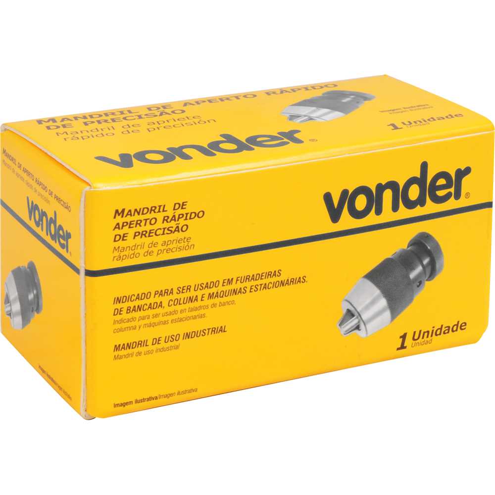 Mandril de Aperto Rápido de Precisão 1mm - 13mm B16 - VONDER