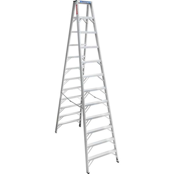 Escada de abrir Aluminio 12 degraus - Alulev