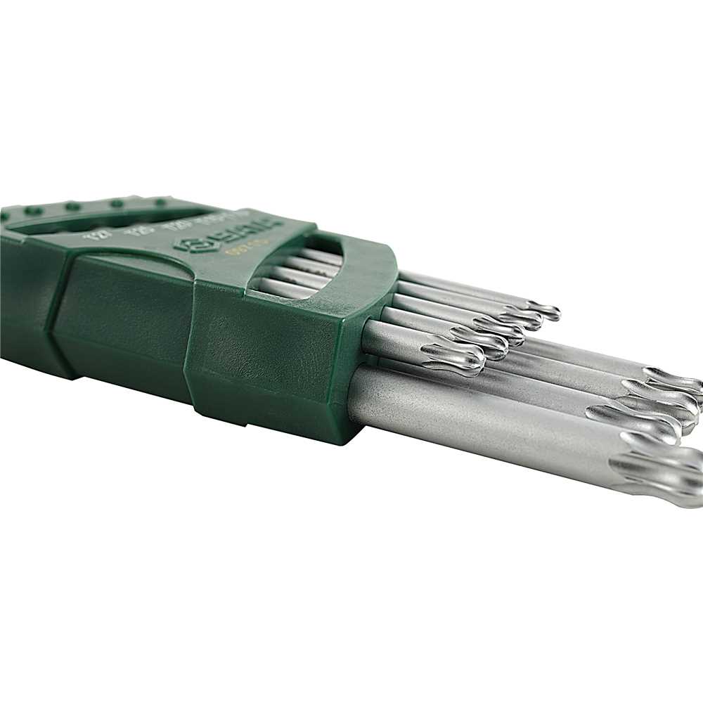Jogo de chaves hexalobular T7 - T40 com 9 peças MAXTORK ST09715