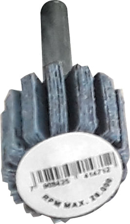 Roda de lixa 25 mm x 20 mm com haste grão 180 R-363 - RODABRAS